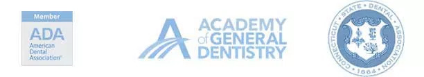 The image shows a logo with text, including ACADEMY OF GENERAL DENTISTRY and other smaller texts, along with a graphic element that appears to be a stylized letter A with a globe on top. The overall style of the image is formal and professional, indicative of an official organization or institution.